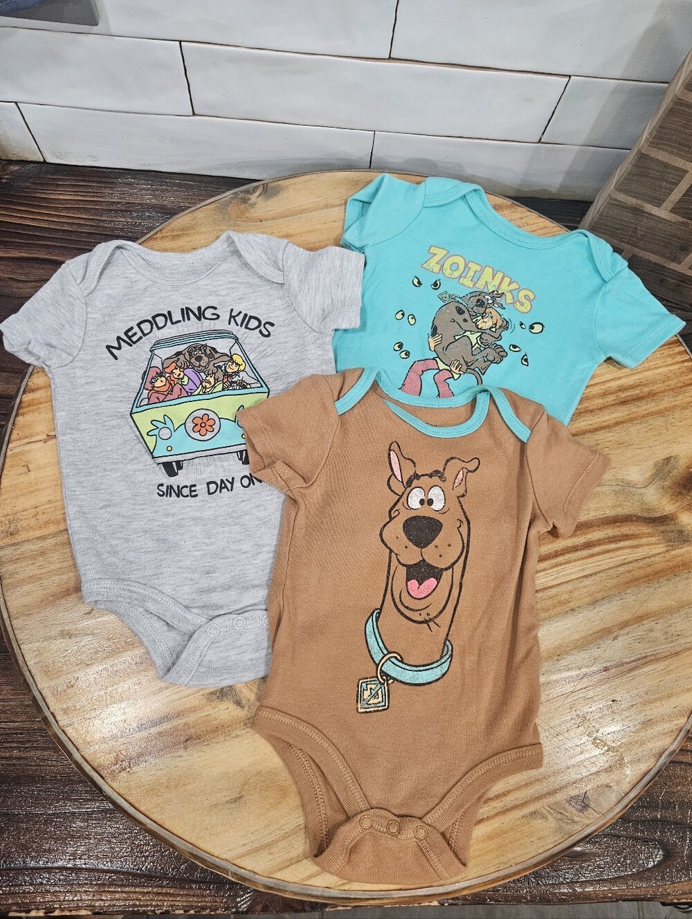 Baby 3-6 Mo Scooby-Doo Meddling Kids & Zookies Baby Bodysuits Onesies (3-Pack)